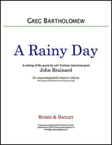 A Rainy Day SSAA choral sheet music cover